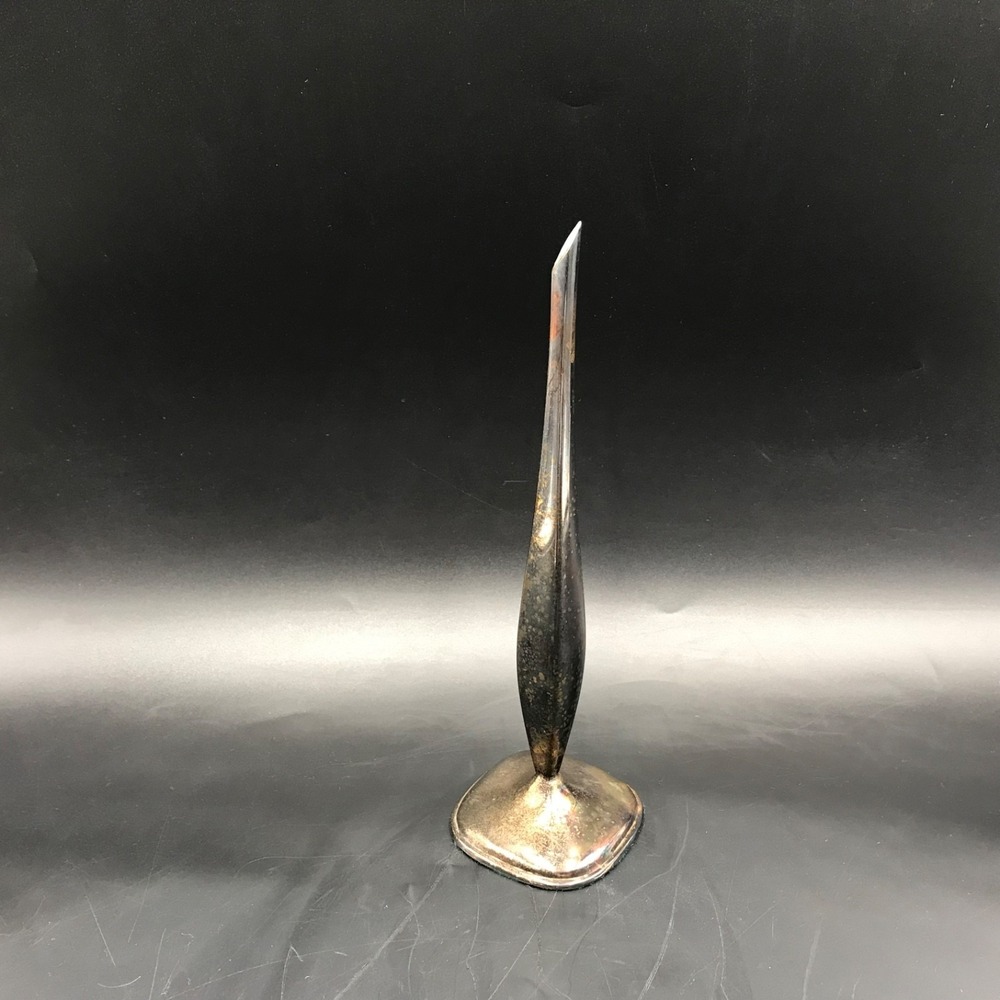 Vintage Bellini Silver-plate Single Stem Bud Vase Brasil Classic Elegance 8"